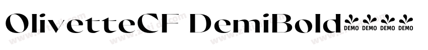 OlivetteCF DemiBold字体转换